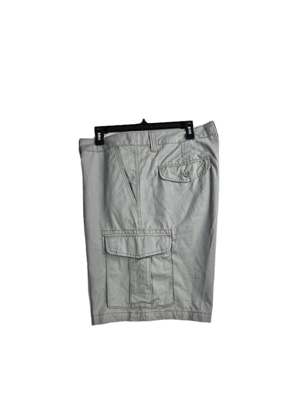 Roundtree Yorke Mens Shorts Size 42 Classic Fit Gray Cargo 9" Inseam NWT 09